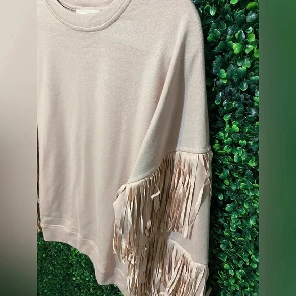 Fantastic Fawn Boho Fringe Sweatshirt - Size Small - Picture 4 of 10